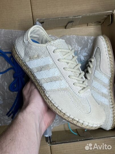 Кеды Adidas Gazelle x clot 'Halo Ivory'