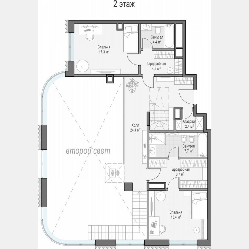 4-к. квартира, 282,5 м², 13/14 эт.