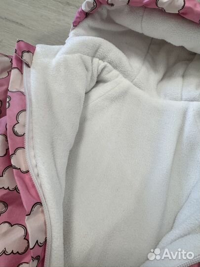 Конверт демисезонный 62 на выписку розовый