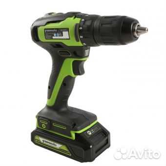 Дрель-шуруповерт ударная Greenworks GD24DD140 24V