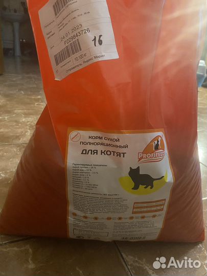 Сухой корм для котят