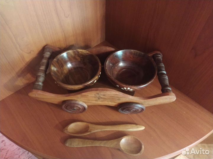 Соусница деревянная