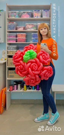 Цветы из шариков - лучший подарок