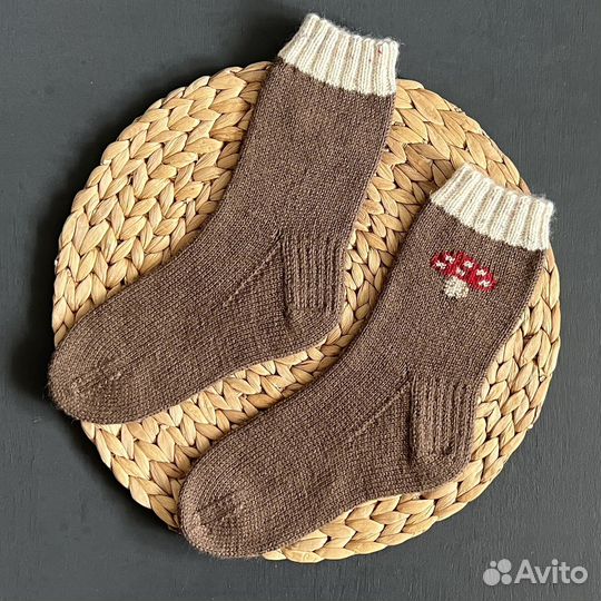 Носки вязаные шерстяные, 37-39 размер