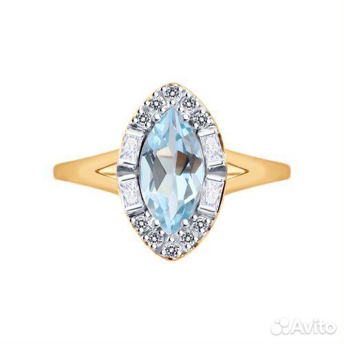 Кольцо sokolov из золота, 717149, р.16,5