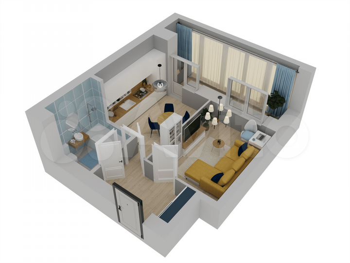 1-к. квартира, 35,5 м², 7/10 эт.