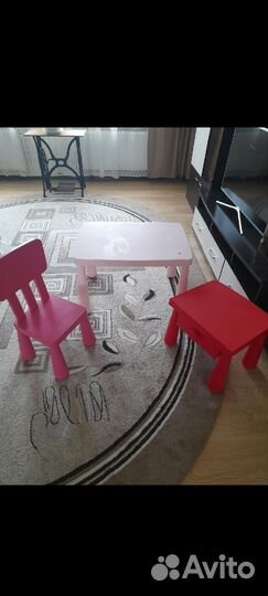 Детский стол и стул IKEA