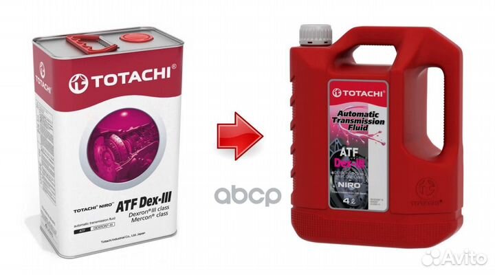Масло трансмиссионное totachi niro 4л ATF DEX III