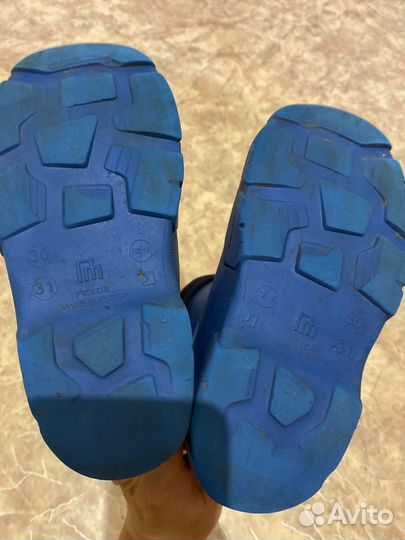 Детские резиновые сапоги 30