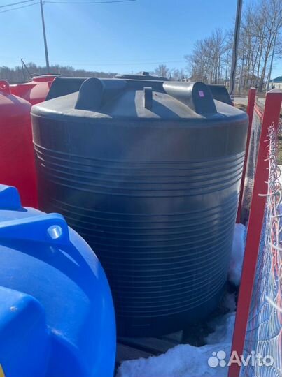 Пластиковая ёмкость эвл R 5000 л вертикальная черн