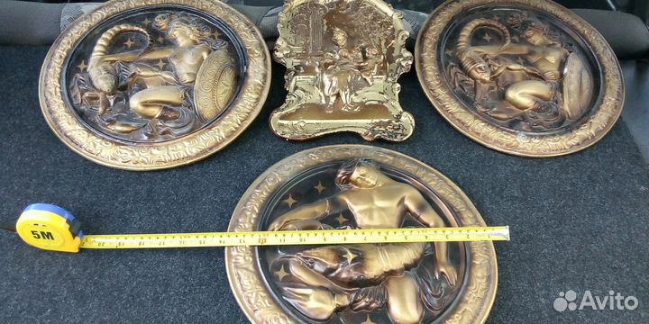 Гипсовые сувениры панно картины диаметр 36 см