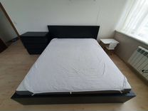 Кровать двухспальная IKEA с матрасом 180 200 бу