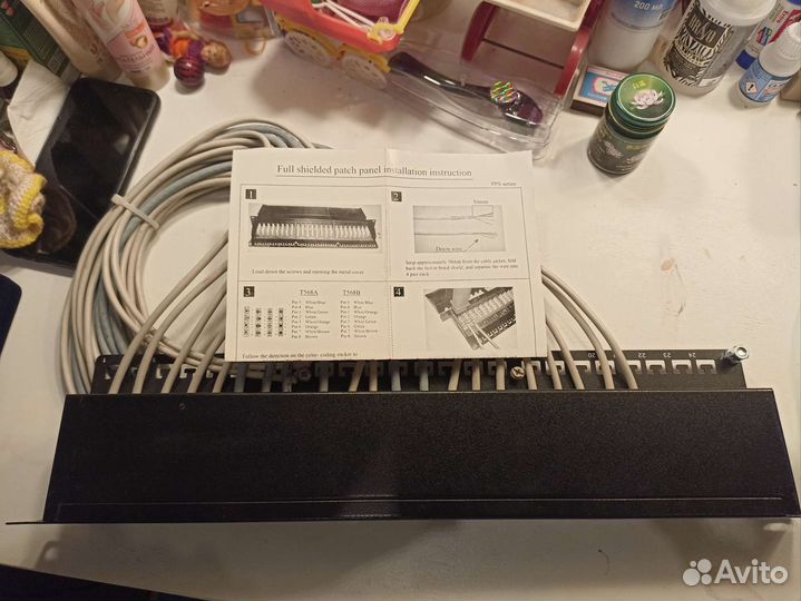 Патч панель 24 порта С5е