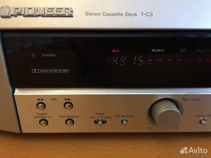 Кассетная дека pioneer T-C3(Midi) Japan 100V