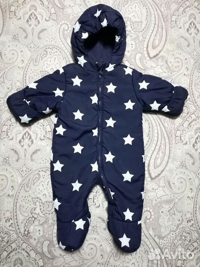 Зимний комбинезон crockid зайчик 68 74