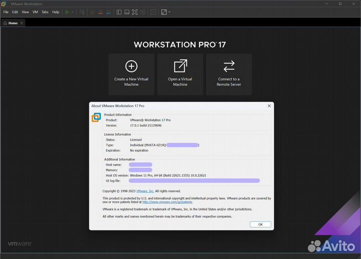 VMware Workstation 17 Pro / 16 Pro (Unlimited)