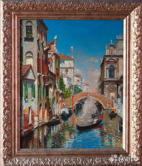Картина маслом на холсте. Пейзаж. Город. Венеция