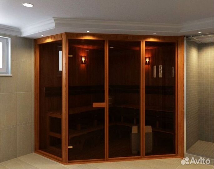 Стеклянная дверь для бани от производителя