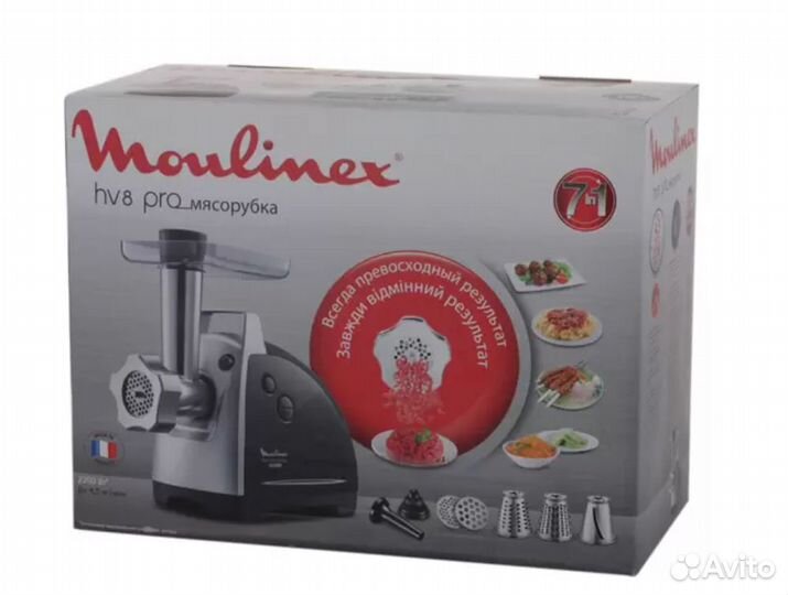 Электромясорубка Moulinex HV8 ME687832