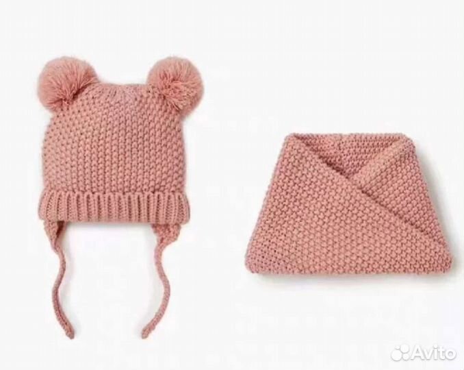 Шапочка и снуд под zara, примерно до 2х годиков)