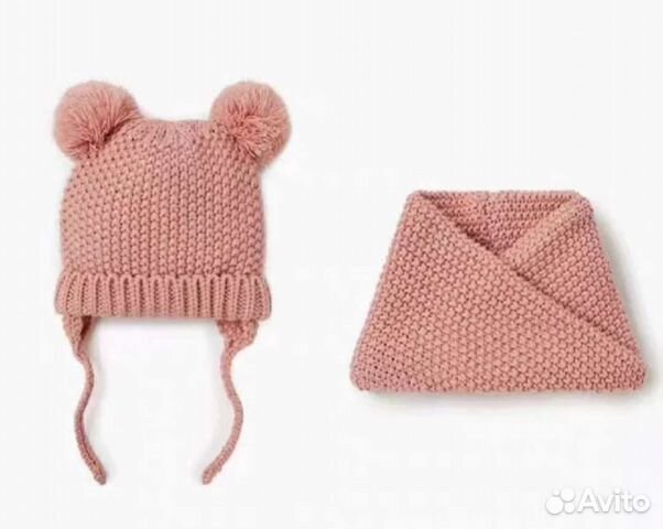 Шапочка и снуд под zara, примерно до 2х годиков)