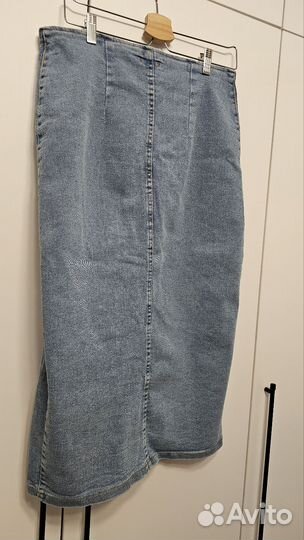 Джинсовая юбка стрейч
