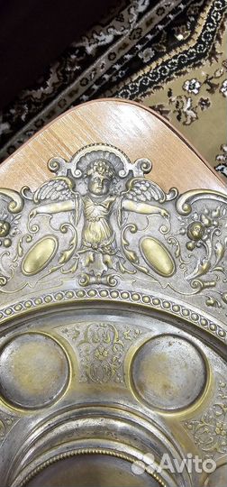 Антикварный поднос Плевкевич (серебрение)