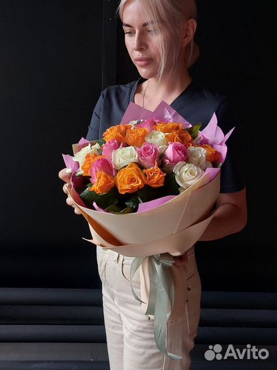 Цветы букеты розы с доставкой