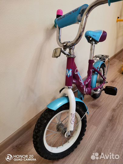 Детский велосипед с ручкой Мустанг