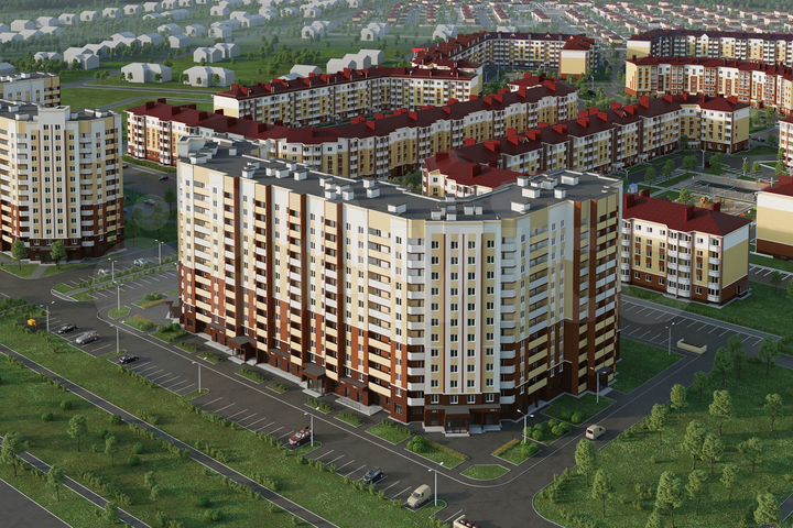 2-к. квартира, 63,4 м², 5/12 эт.