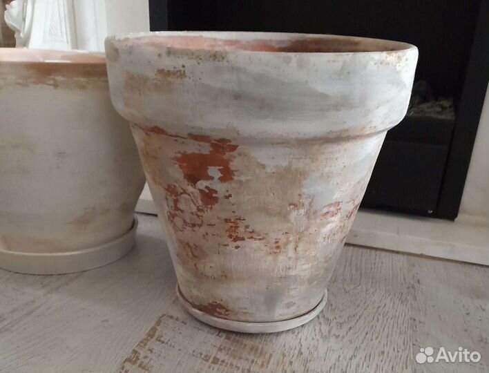 Горшок.Кашпо для цветов напольный. Керамика,винтаж