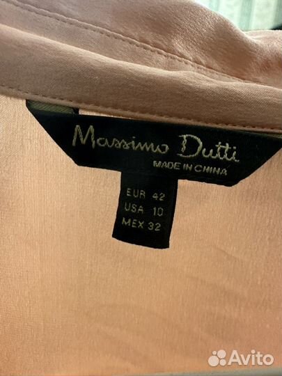 Шелковая рубашка massimo dutti