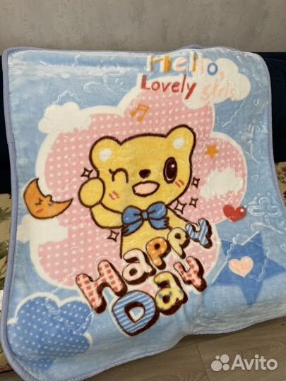 Детский пледик плюшевый