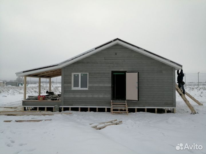 Каркасный дом для постоянного проживания 60 м