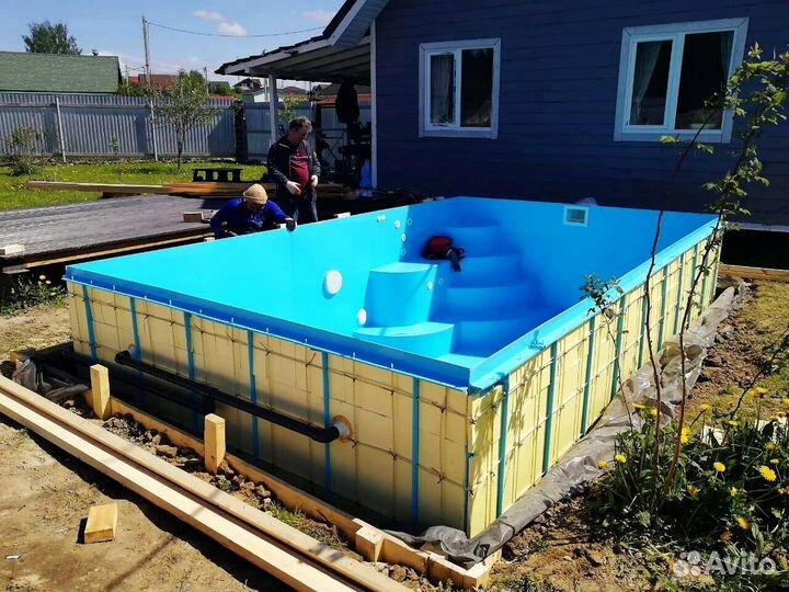 Бассейн из полипропилена 5x3