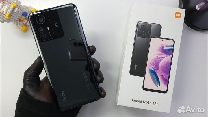 Xiaomi Redmi Note 12S, 8/256Gb, 108Mpx, черный