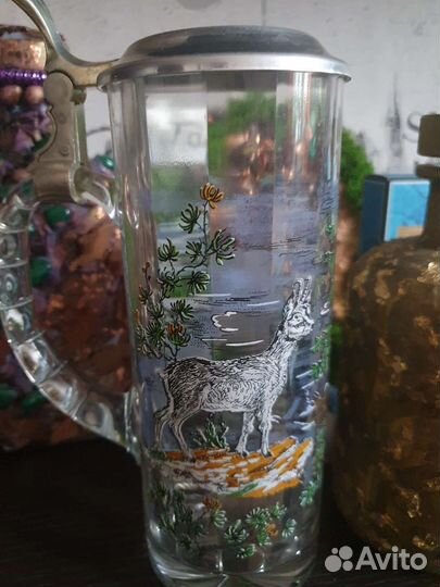 Пивная кружка с крышкой