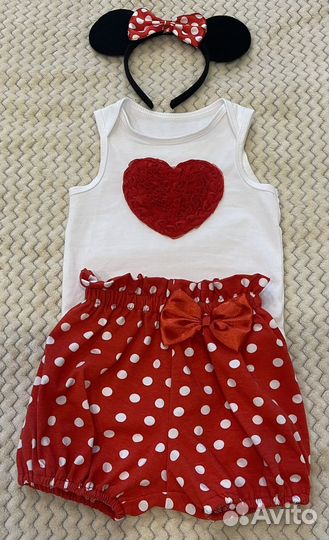 Костюм мики маус на девочку р.74-80