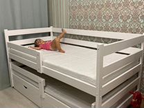 Детская кровать �софа двухъярусная из массива сосны