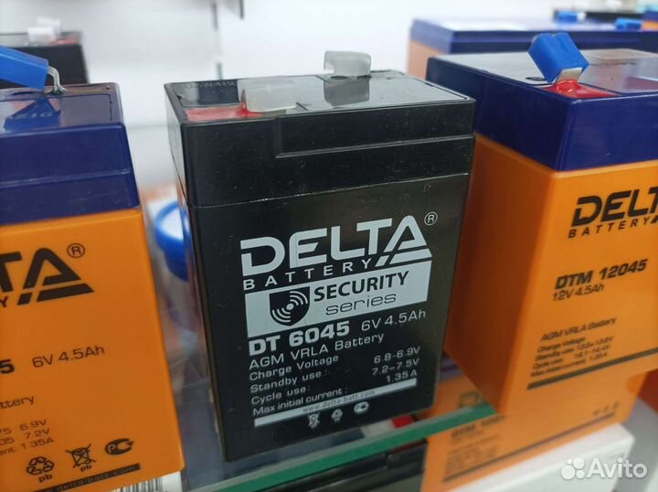 DT6045 аккумулятор 6V 4,5Ah
