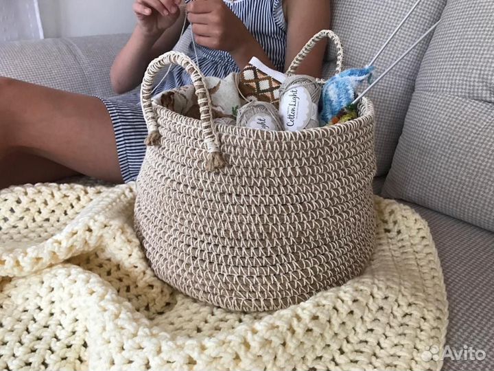Корзина плетёная для хранения