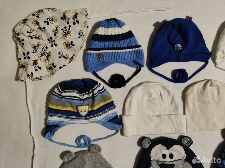 Шапки детские весна зима лето от 2 до 24 месяцев