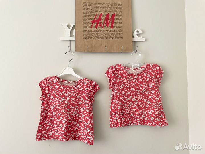 H&M р.98/104 футболки набор из 2 шт