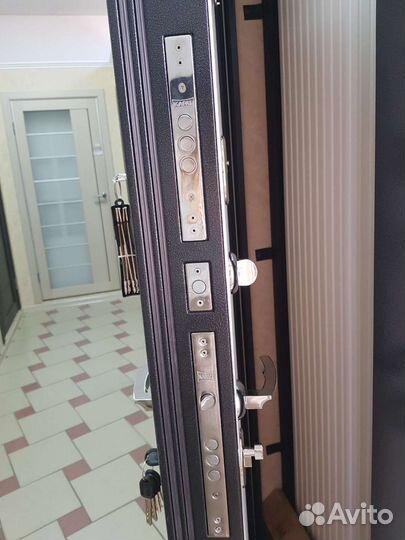 Дверь входная металлическая с зеркалом