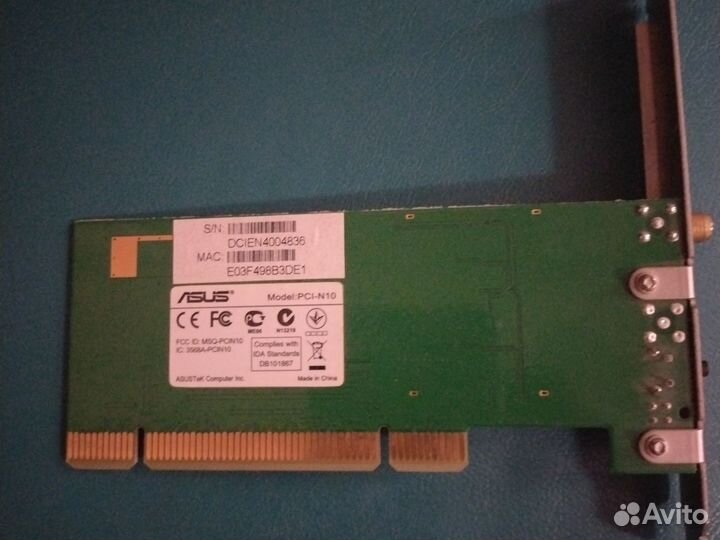 Wi-Fi адаптер asus PCI-N10/ PCI