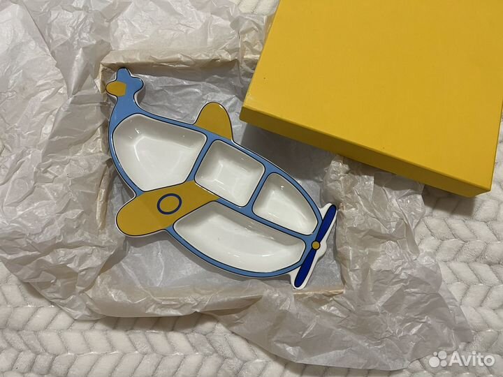 Тарелка Самолет детская с разделителями