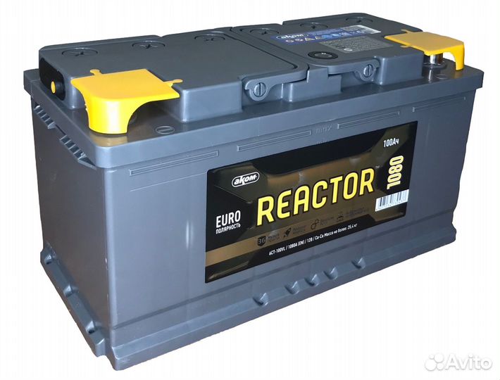 Новый аккумулятор akom Reactor 100Ah 1080A Е\П