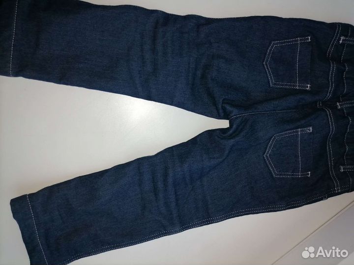 Джинсы утепленные для девочки 86-92 на флисе