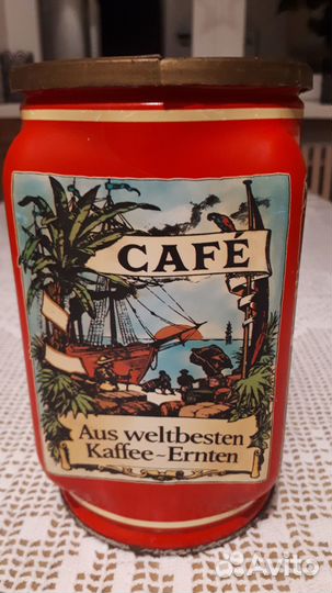 Винтажная жестяная банка