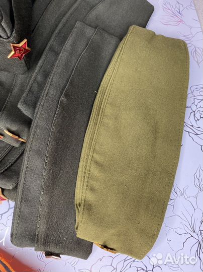 Пилотка (без подкладки) тёмно зелёная